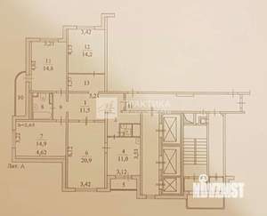 4-к квартира, вторичка, 105м2, 12/23 этаж