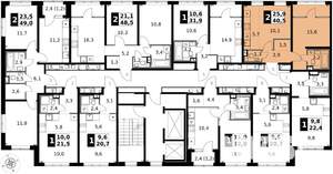 2-к квартира, вторичка, 41м2, 2/17 этаж