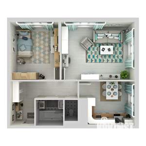 2-к квартира, строящийся дом, 48м2, 18/21 этаж