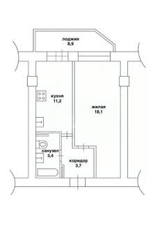 1-к квартира, вторичка, 39м2, 12/17 этаж