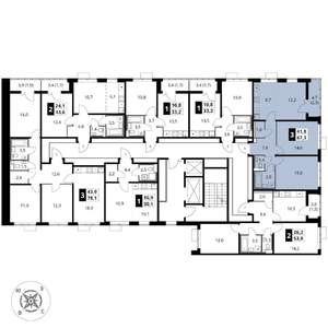 3-к квартира, вторичка, 67м2, 6/17 этаж