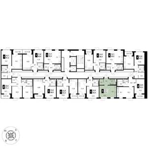 Студия квартира, вторичка, 28м2, 3/17 этаж