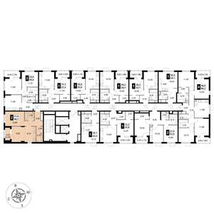 2-к квартира, вторичка, 47м2, 10/17 этаж