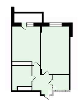 1-к квартира, вторичка, 51м2, 16/25 этаж
