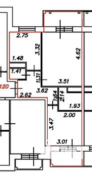 2-к квартира, вторичка, 48м2, 2/5 этаж