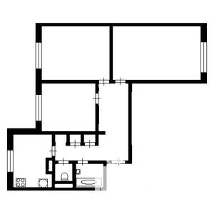 3-к квартира, вторичка, 74м2, 1/17 этаж