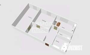 2-к квартира, вторичка, 58м2, 2/25 этаж