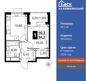 1-к квартира, вторичка, 34м2, 8/17 этаж