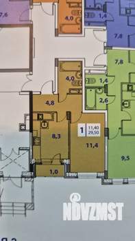 1-к квартира, вторичка, 29м2, 1/4 этаж