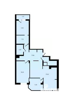 4-к квартира, вторичка, 120м2, 25/25 этаж