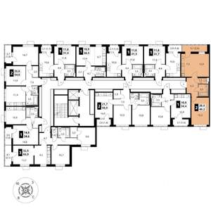 2-к квартира, вторичка, 49м2, 11/17 этаж