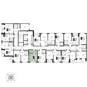 Студия квартира, вторичка, 22м2, 14/16 этаж