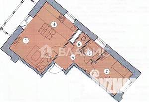 2-к квартира, вторичка, 42м2, 5/9 этаж