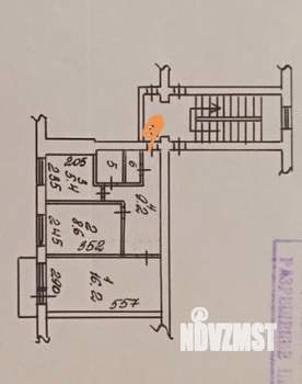 2-к квартира, вторичка, 43м2, 3/5 этаж