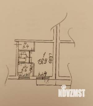1-к квартира, вторичка, 32м2, 2/5 этаж