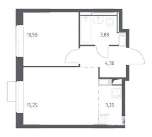 1-к квартира, вторичка, 37м2, 3/12 этаж