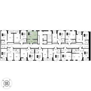 Студия квартира, вторичка, 29м2, 4/17 этаж