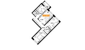 3-к квартира, вторичка, 75м2, 10/17 этаж