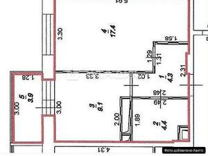1-к квартира, вторичка, 35м2, 10/17 этаж
