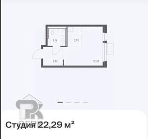 Студия квартира, вторичка, 22м2, 4/17 этаж