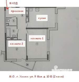 2-к квартира, вторичка, 60м2, 19/25 этаж