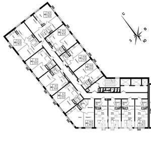 1-к квартира, строящийся дом, 34м2, 18/21 этаж