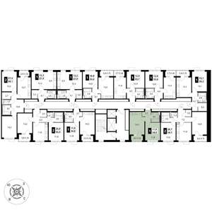 1-к квартира, вторичка, 35м2, 15/17 этаж