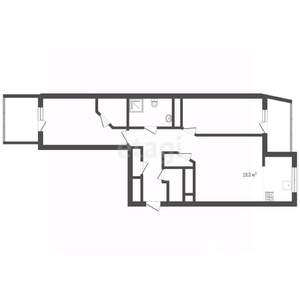 3-к квартира, вторичка, 85м2, 30/37 этаж