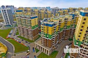 1-к квартира, строящийся дом, 33м2, 18/21 этаж
