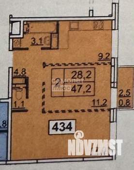 2-к квартира, вторичка, 47м2, 5/17 этаж