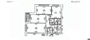 3-к квартира, вторичка, 79м2, 8/8 этаж