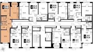 2-к квартира, вторичка, 50м2, 4/17 этаж