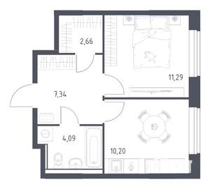 1-к квартира, вторичка, 36м2, 6/17 этаж