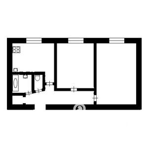 2-к квартира, вторичка, 43м2, 4/5 этаж