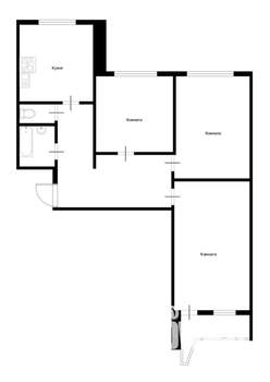 3-к квартира, вторичка, 75м2, 3/17 этаж