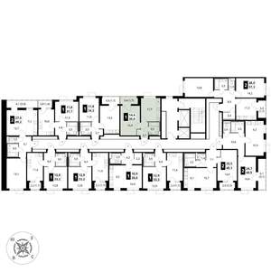 1-к квартира, вторичка, 35м2, 10/17 этаж