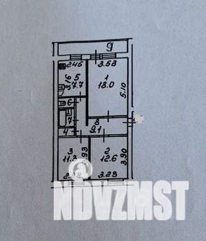 3-к квартира, вторичка, 64м2, 3/5 этаж