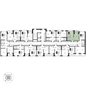 1-к квартира, вторичка, 33м2, 12/16 этаж