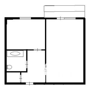 1-к квартира, вторичка, 30м2, 5/5 этаж