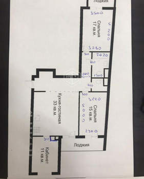 3-к квартира, вторичка, 101м2, 2/17 этаж