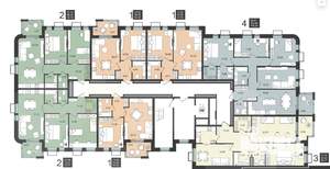 3-к квартира, строящийся дом, 85м2, 2/5 этаж