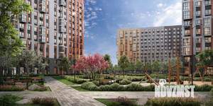 1-к квартира, строящийся дом, 40м2, 10/12 этаж