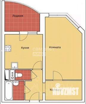 1-к квартира, вторичка, 42м2, 14/25 этаж