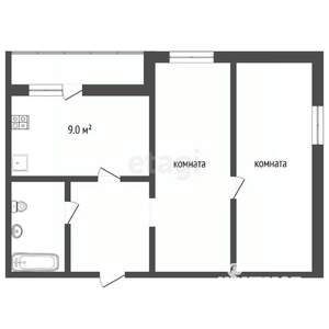 2-к квартира, вторичка, 64м2, 13/17 этаж