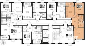 2-к квартира, вторичка, 58м2, 13/17 этаж
