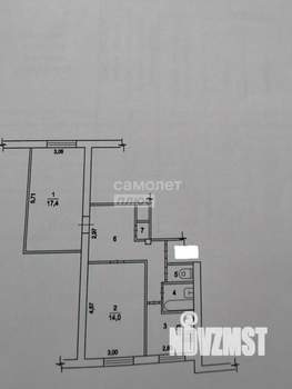 2-к квартира, вторичка, 54м2, 2/9 этаж