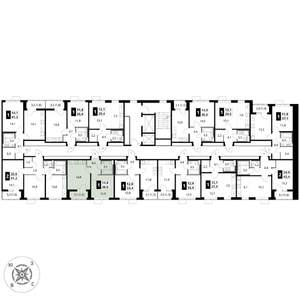 1-к квартира, вторичка, 36м2, 3/17 этаж