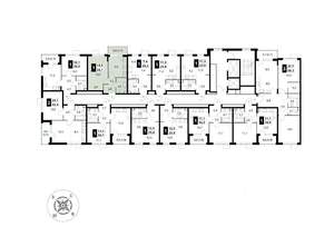 1-к квартира, строящийся дом, 35м2, 8/15 этаж