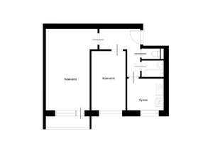 2-к квартира, вторичка, 42м2, 3/5 этаж