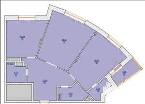 2-к квартира, вторичка, 87м2, 15/25 этаж